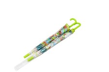 2 Pack Djeco Little Big Room Stick Umbrella Kids Green Froglets Clear Print Hook
