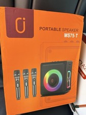 Karaoke Machine with 3 Wireless Mics  Bluetooth 5.3 Speaker with Echo Adjust...