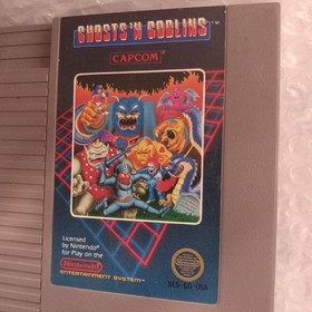 Ghosts And Goblins Nintendo Nes Game Cartridge (5 Screw)