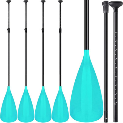 4 Set of 3 Pieces SUP Paddle Board Paddle Adjustable Paddleboard Lightweight Sta