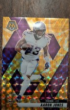2025 Panini Mosaic - Aaron Jones #128 Reactive Yellow Mosaic Prizm