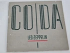 Led Zeppelin Coda Vinyl LP 1982 Original US Gatefold Inner Sleeve Swan Song VG+
