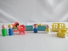 Vintage Fisher Price Little People Play Family #761 Nursery Set 1972