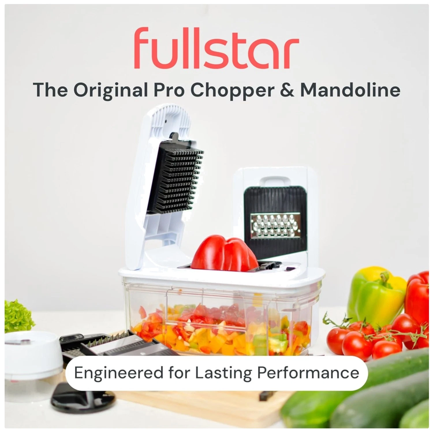 6-in-1 Vegetable Chopper & Mandoline Slicer - XL Size