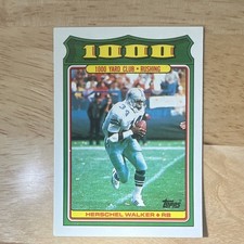 Topps 1988 1000 Yard Club Herschel Walker Dallas Cowboys #15 Football Card