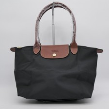 LONGCHAMP Le Pliage Black Tote Bag Size:L New From Japan