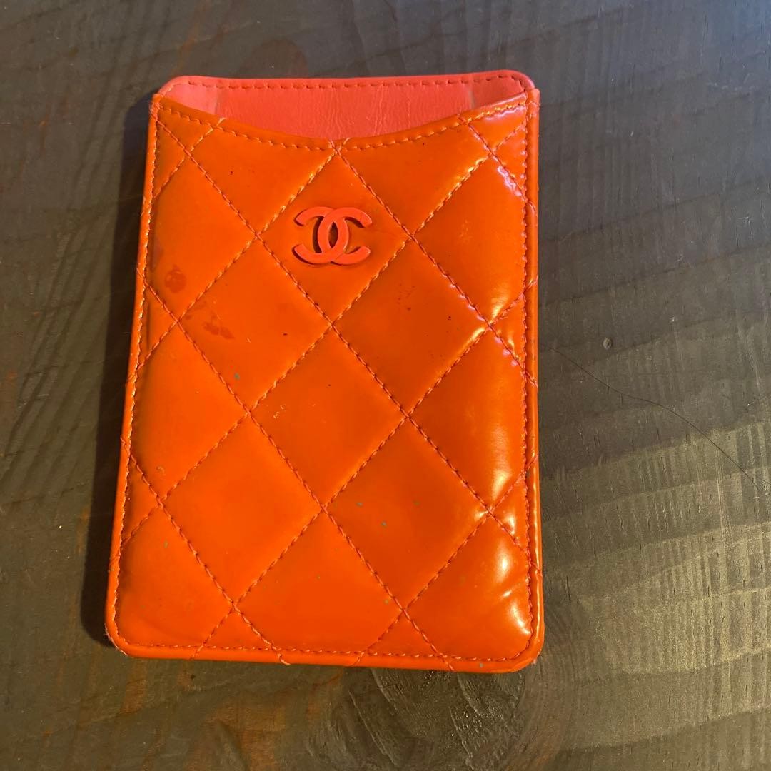 Chanel Enamel Red Mobile Case Accessories