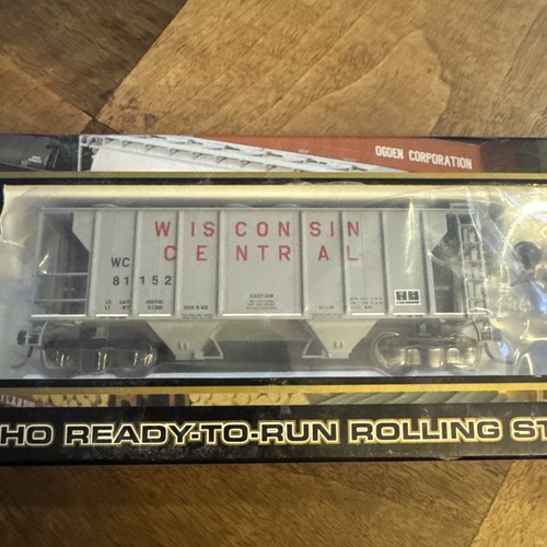Atlas 1844-1 Ps-2 2-Bay Covered Hopper Car Wisconsin Central #81152 | Zustand: New