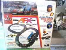 AFX ho race set #2072 Jackie Stewart Day and Night Enduro with  Serviced CARS  !