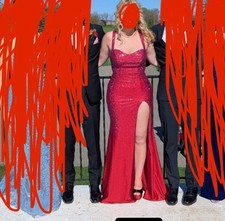 Red Ellie Wilde Prom dress