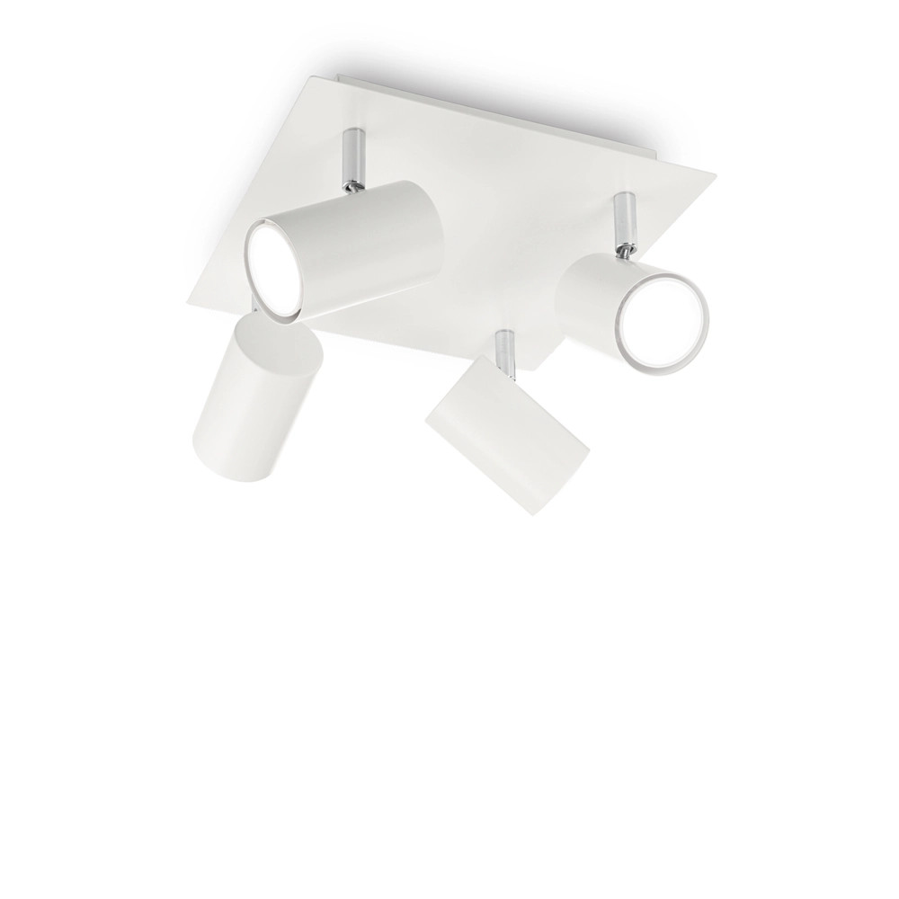Offerta Plafoniera 4 Luci Spot Bianco Metallo GU10 - Top Prezzo