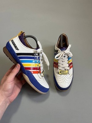 Dsquared2 Sneakers Kick It White / Multicolor Size 38 Athletic