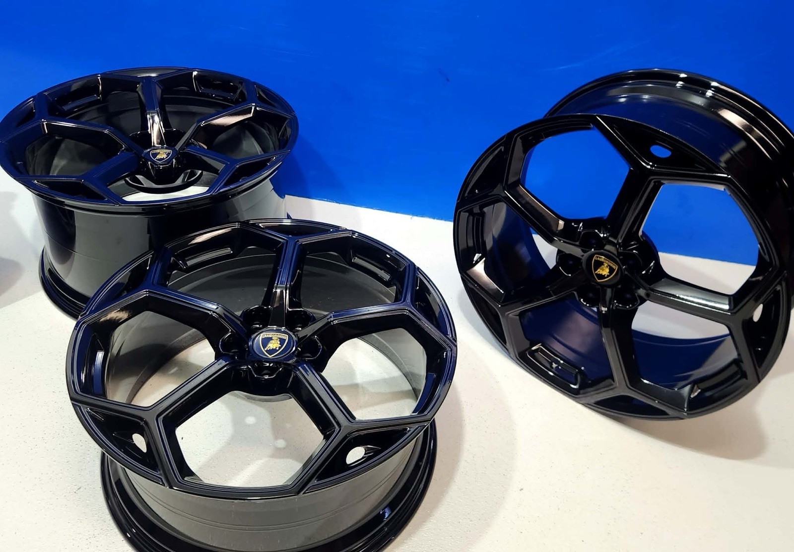 20” Lamborghini Huracan Factory OEM  Aesir Rims Wheels 4T0601017BD 4T0601017BE