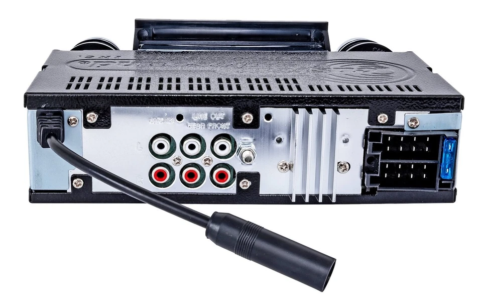 Radio JEGS 48031 Classic 230 Series 1968-1976 Chevrolet Corvette bisel negro azul Foto 4 de 4