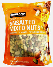 Kirkland Signature Extra Fancy Unsalted Mixed Nuts 40 Oz 2.5 Lb EXP 02/2026