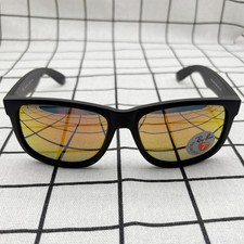 Ray-Ban Justin RB4165 622/6Q 55-16 polarized Sunglasses Red Mirror Black Frame