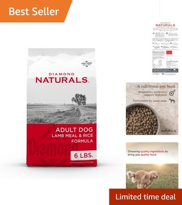 Adult Lamb Meal & Rice Dry Dog Food, 6lb - Supports Healthy Skin & Digestion