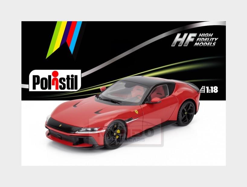 1:18 POLISTIL Ferrari 12Cilindri 2024 Rosso Corsa Red 18FE02010-WB