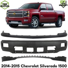 Front Bumper Paintable Bumper Cover Kit For 2014-2015 Chevrolet Silverado 1500 Front Bumper Paintable Bumper Cover Kit For 2014-2015 Chevrolet Silverado 1500