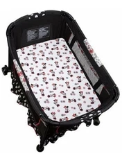 Disney Baby - MINNIE MOUSE Play Yard Sheet / NEW Bassinet Crib