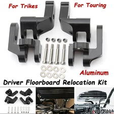 Driver Floorboard Relocation Kit For Harley Touring Electra Road Street Glide
