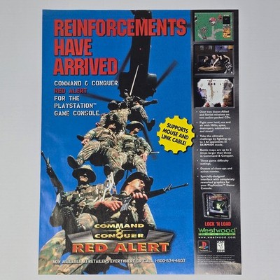 Command & Conquer PlayStation 1 PS1 Arrived Print Ad/Poster