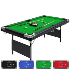 7FT Folding Pool Table Portable Billiard Table Set Adults Home Game Room Kit