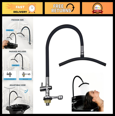 #ad #ad Hands Free Shampoo Bowl Spa Attachment Adjustable Water Flow Hot Cold Switch $131.99