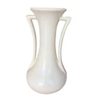 Vintage McCoy Double Handle Cream Art Deco Pottery Vase Marked USA 9 in