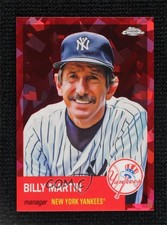 2022 Chrome Platinum Anniversary Fuchsia Atomic Refractor /100 Billy Martin 0wx2