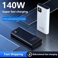 100000mAh Huge Capacity Portable Charger Power Bank 140W Super Fast Charge New M