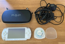 PlayStation Portable PSP & game, bat, case, original charger, 4GB card - Working