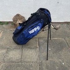 Hippo Golf Stand Carry Bag Blue Black 6 Way Divider Lightweight