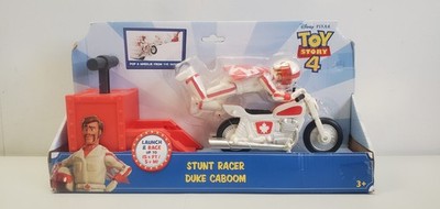 Disney Toy Story 4 Stunt Racer Duke Caboom Motorcycle Launcher Mattel New 
