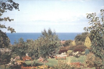 Colwyn Bay Meerblick Gärten Rekonvaleszenzhäuser Wales Foto Postkarte