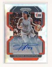 SEIMONE AUGUSTUS 2022 PANINI PRIZM WNBA W25 PRIZMS SIGNATURE AUTO MINNESOTA LYNX