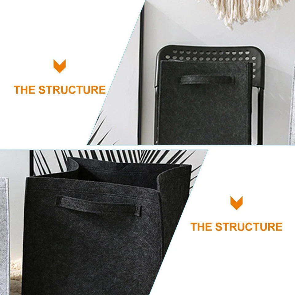 Wäschekorb Filz Wäaschekorb Wohnheimwäschereikorb Aufbewahrungskorb - Bild 3 von 4