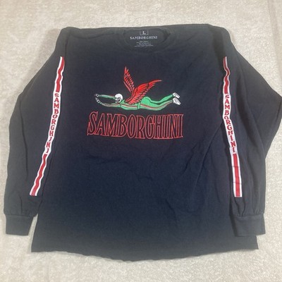 Samborghini T-Shirt Men s Large Black Skateboarding Flying Reaper Streetwear