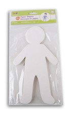 Multi Color Decorative Cutouts 15 Count Paper Man Shapes for Kids Activities