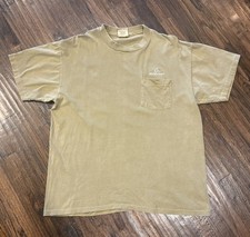 Vintage Boeing T-Shirt Men's Large Airplane Logo Aviation Anvil Gray Green