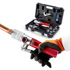HVAC Swaging Tools Kit Hydraulic Copper Pipe Tube Expander Tool 3/8, 1/2, 5/8...