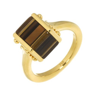 LOUIS VUITTON Berg Cube Quartz Ring 18K YG 750 Size7.25-7.5(US) 90315505