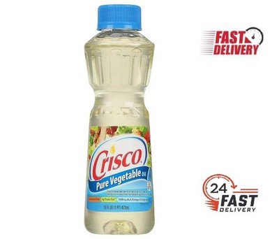 Crisco Pure Vegetable Oil, Cholesterol Free 16 FL Oz (473 ml)