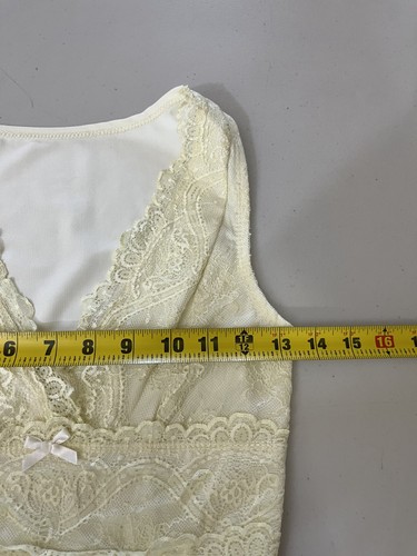 Y2K 90s Babydoll Coquette Lace Romantic Whimsical Fairy Top S Dainty Doll Sheer - Bild 11 von 13