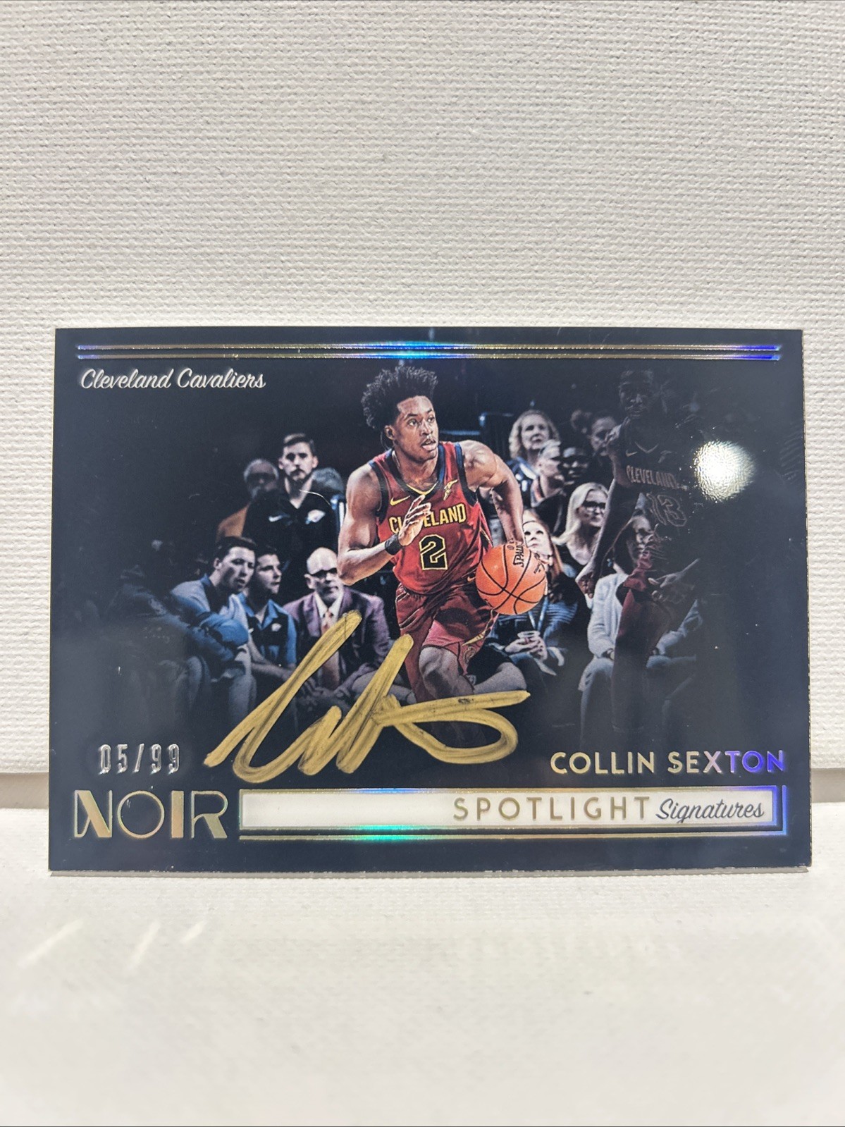2018-19 Noir Spotlight Signatures Horizontal Collin Sexton /99 RC AU Bulls Jazz