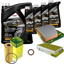 MANN Inspektionspaket 9L MANNOL Longlife 5W-30 f�r BMW E61 535d E60 E64 635d
