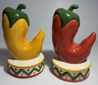Chili Peppers Salt & Pepper Shakers Clay Art Home Decorative Kitchen Figurines — photo 6