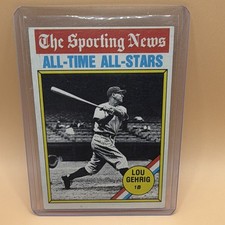 Topps 1976 Topps Sporting News All-Time All-Stars Lou Gehrig #341 10 Potential !