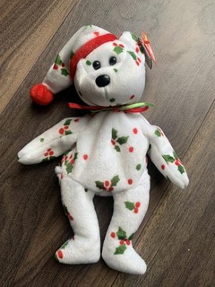 TY Beanie Baby 1998 Holiday Teddy With Tag
