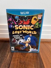 Sonic Lost World Deadly Six Bonus Edition Wii U Complete Tested - Ships Fast 🔥